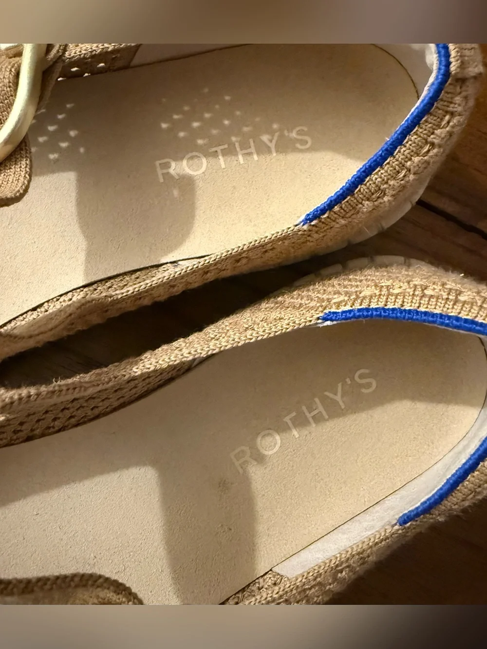 EUC Rothy's The Espadrille Mary Jane in Wren, size 9.5
